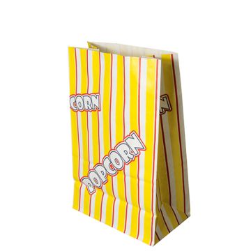 Popcorn Tüten, Papier & Pergamentersatz 2,5 l, 22 x 14 x 8 cm, fettdicht
