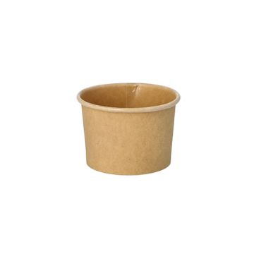 Portionsbecher aus Pappe 45 ml braun