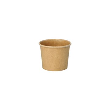 Portionsbecher aus Pappe 60 ml braun