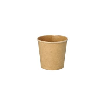 Portionsbecher aus Pappe 90 ml braun 