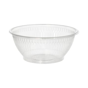 Salatschalen To Go, R-PET rund 1 l Ø 18 cm · 7,5 cm glasklar