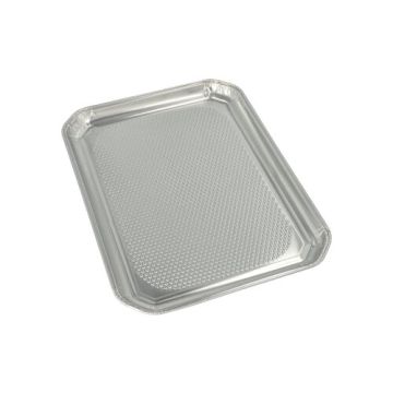Servierplatten, Alu eckig 35 cm x 26 cm