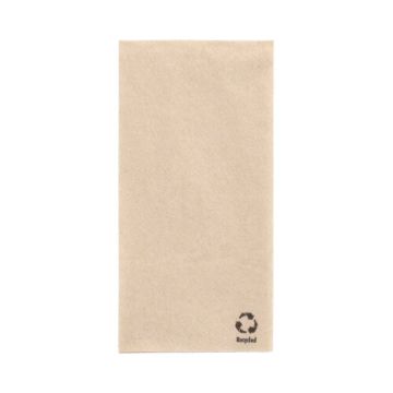 Servietten, 1-lagig 1/8-Falz 33 x 33 cm natur aus recyceltem Papier