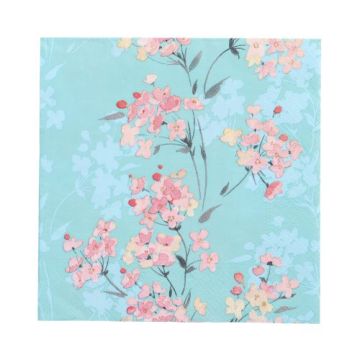 Servietten, 3-lagig 1/4-Falz 33 x 33 cm "Flower Tendril"