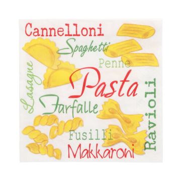 Servietten, 3-lagig 1/4-Falz 33 x 33 cm "Pasta"