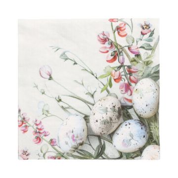 Servietten, 3-lagig 1/4-Falz 33 x 33 cm "Pastell Eggs"