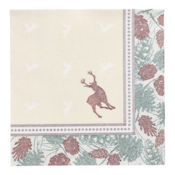 Servietten, "ROYAL Collection" 1/4-Falz 40 x 40 cm "Majestic Deer"