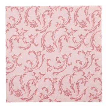 Servietten "ROYAL Collection" 1/4-Falz 40 x 40 cm bordeaux "Damascato"