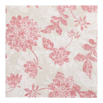 Servietten "ROYAL Collection" 1/4-Falz 40 x 40 cm bordeaux "Flowers"