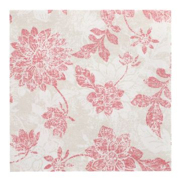 Servietten "ROYAL Collection" 1/4-Falz 40 x 40 cm bordeaux "Flowers"