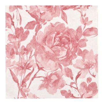 Servietten "ROYAL Collection" 1/4-Falz 40 x 40 cm bordeaux "Rose"