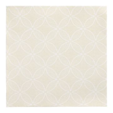 Servietten "ROYAL Collection" 1/4-Falz 40 x 40 cm champagner "Circle Flowers"