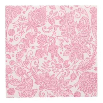 Servietten "ROYAL Collection" 1/4-Falz 40 x 40 cm fuchsia "Paisley"