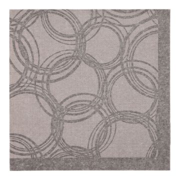 Servietten "ROYAL Collection" 1/4-Falz 40 x 40 cm grau "Bubbles"
