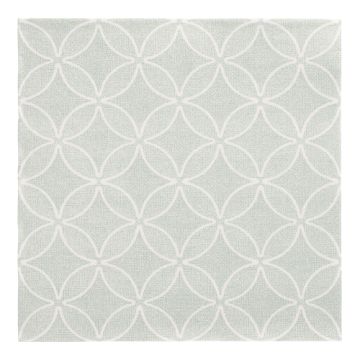 Servietten "ROYAL Collection" 1/4-Falz 40 x 40 cm jadegrün "Circle Flowers"
