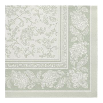 Servietten "ROYAL Collection" 1/4-Falz 40 x 40 cm jadegrün "Ornaments"