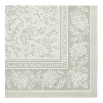 Servietten "ROYAL Collection" 1/4-Falz 40 x 40 cm jadegrün "Ornaments"