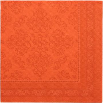 Servietten "ROYAL Collection" 1/4-Falz 40 x 40 cm nektarine "Arabesque"