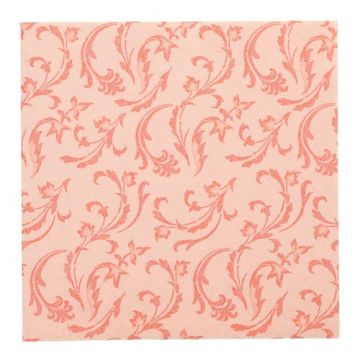 Servietten "ROYAL Collection" 1/4-Falz 40 x 40 cm nektarine "Damascato"