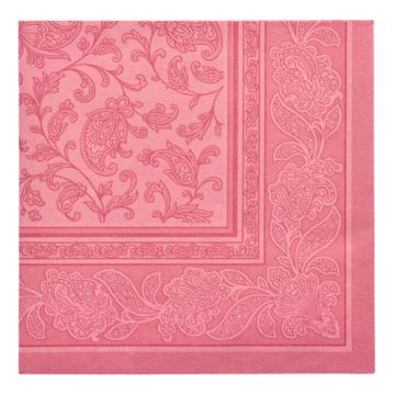 Servietten, "ROYAL Collection" 1/4-Falz 40 x 40 cm rosa "Ornaments"