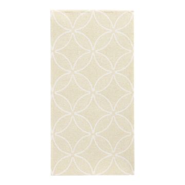 Servietten "ROYAL Collection" 1/8-Falz 40 x 40 cm champagner "Circle Flowers"