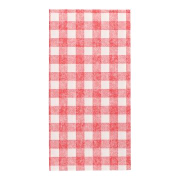 Servietten "ROYAL Collection" 1/8-Falz 40 x 40 cm rot "Vichy Karo"