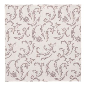 Servietten, braun "ROYAL Collection" 1/4-Falz 40 x 40 cm "Damascato"