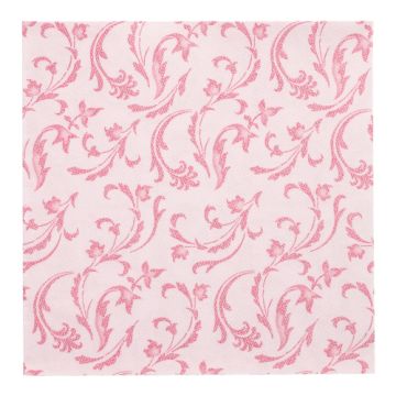 Servietten, fuchsia "ROYAL Collection" 1/4-Falz 40 x 40 cm "Damascato"