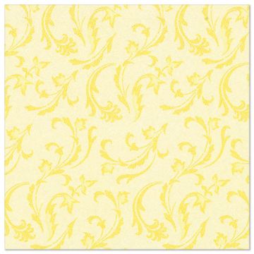 Servietten, gelb "ROYAL Collection" 1/4-Falz 40 x 40 cm "Damascato"