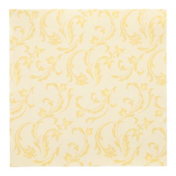 Servietten, gelb "ROYAL Collection" 1/4-Falz 40 x 40 cm "Damascato"