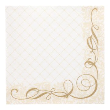 Servietten, gold  "ROYAL Collection" 1/4-Falz 40 x 40 cm "Megan"