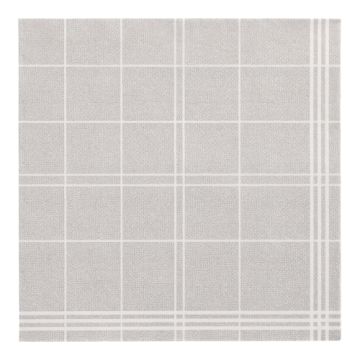 Servietten grau, "ROYAL Collection", 1/4-Falz, 40 x 40 cm, "Kitchen Craft"
