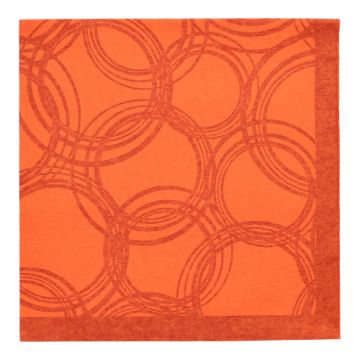 Servietten, nektarine "ROYAL Collection" 1/4-Falz 40 x 40 cm "Bubbles"