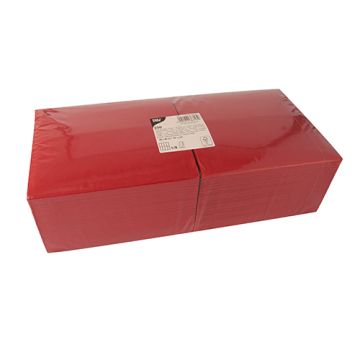 Servietten, rot 3-lagig 1/8-Falz 40 x 40 cm