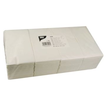 Servietten, weiss 2-lagig 1/8-Falz 40 x 40 cm, Buch-Falz