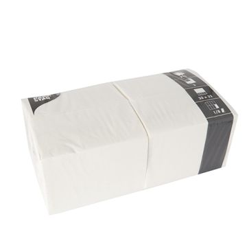 Servietten, weiss 3-lagig 1/8-Falz 33 x 33 cm