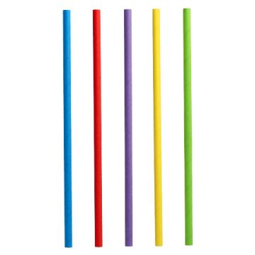 Shake-Halme aus Papier Ø 8 mm · 25 cm farbig sortiert