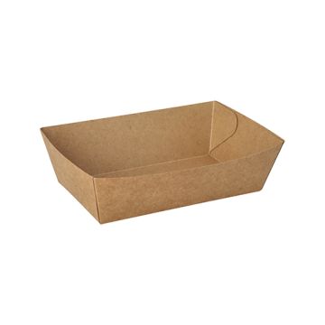 Pommes-Frites-Trays "pure" 10 x 15 cm braun