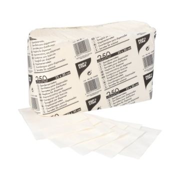 Spenderservietten, weiss 1-lagig 25 x 30 cm