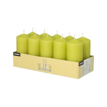 Stumpenkerzen kiwi Ø 40 mm · 90 mm