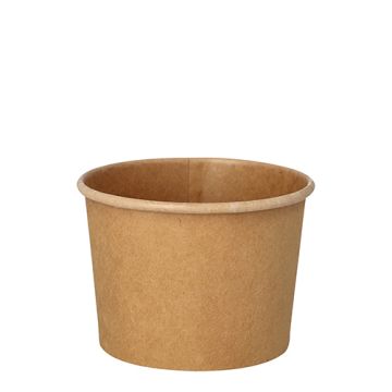 Suppenbecher To Go, Pappe 350 ml, braun
