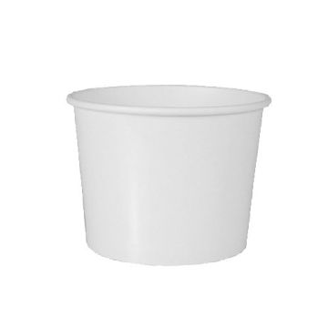 Suppenbecher "To Go", Pappe rund 350 ml Ø 9,9 cm · 7 cm weiss