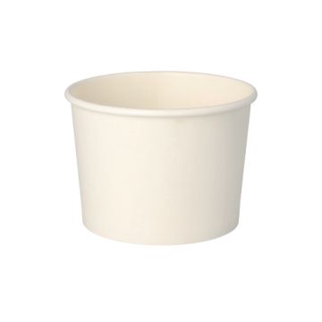 Suppenbecher "To Go", Pappe rund 350 ml Ø 9,9 cm · 7 cm weiss