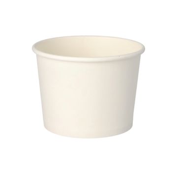 Suppenbecher "To Go", Pappe rund 500 ml Ø 11 cm · 8,3 cm weiss