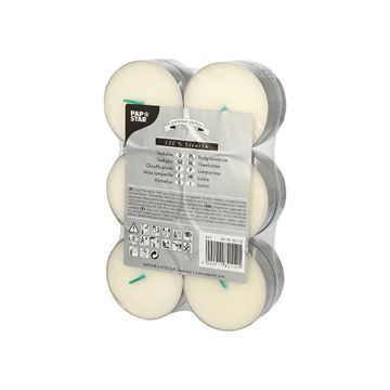 Teelichter groß Ø 59 mm · 20 mm weiss aus 100 % Stearin
