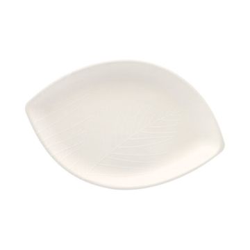 Teller aus Zuckerrohr, oval 23,6 x 35,6 cm