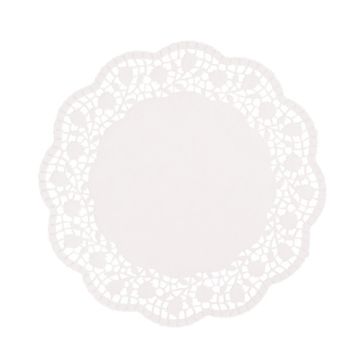 Tortenspitzen rund Ø 25 cm weiss