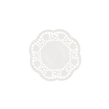 Tropfdeckchen für Tassen, rund Ø 10 cm weiss