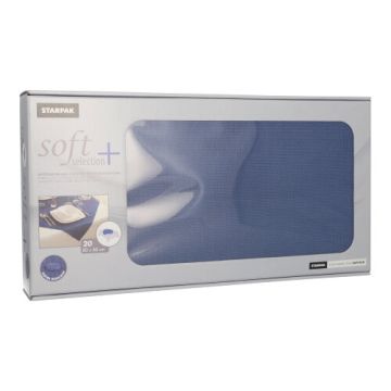 Vlies Mitteldecken, dunkelblau "soft selection plus" 80 x 80 cm