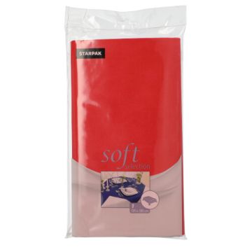 Vlies Tischdecke, rot "soft selection" 120 x 180 cm